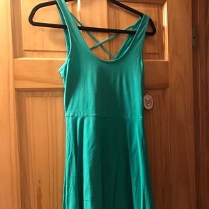 SO medium green skater dress